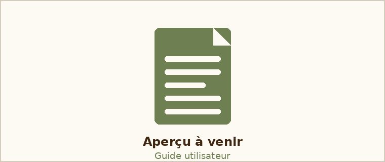 Extrait d'un guide utilisateur pour logiciel métier (aperçu à venir)